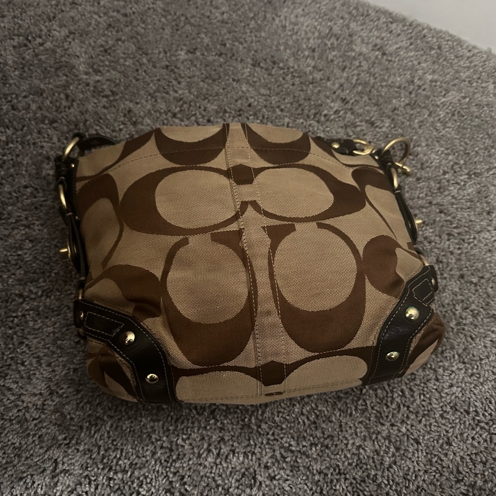 Coach Brown Signature Canvas Bag